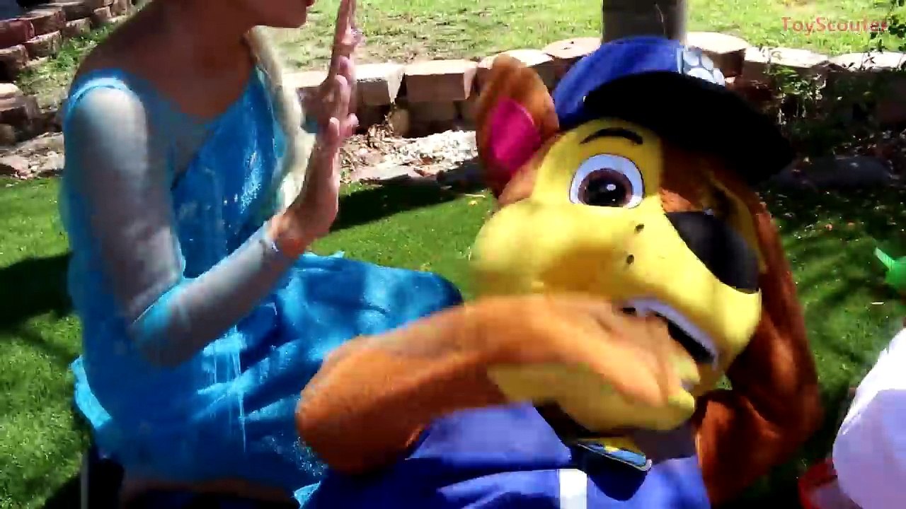 Frozen Elsa Turns Into a BIG FAT BABY! w/ Dr. Spiderman, Paw Patrol Chase & Venom in Real Life