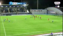 Zacharia Grich phenomenal injury time goal from half the pitch vs UC Concarneau!