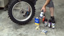 How to paint dirt bike wheels - KLX 351 Katsumi [MV]{