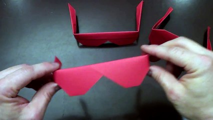 Origami Sunglasses. How to make Traditional Origami Sunglasses