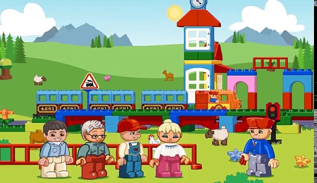 Lego Duplo Trains | Cartoon about train | Dibujos animados sobre tren