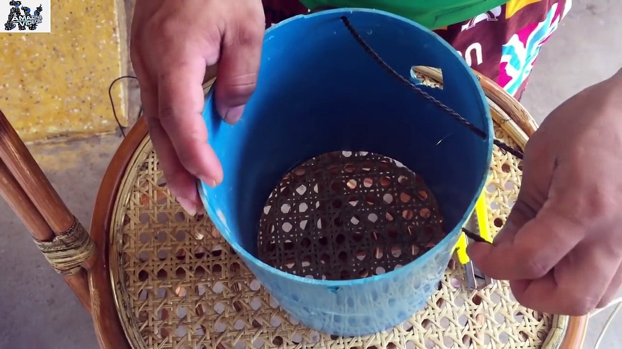 Creative Man Make A Fish Trap In 15 Minute - How To Make Fish Trap By Small Wood