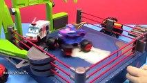 Mater Wrestling Ring! Monster Trucks   Disney Pixar Cars HobbyKidsTV