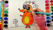 Drawing and Coloring Baby Animals for Kids Learn how to Draw and Color Hedgehog Coloring Page
