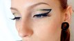 Simple Graphic Double Winged Eyeliner Tutorial / Creative Teal Glitter Eyeliner Makeup