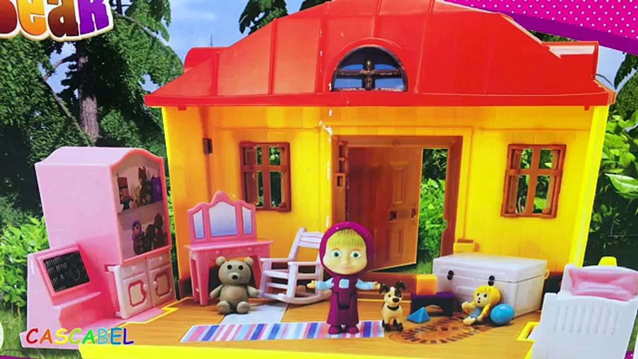 MASHA Y EL OSOS -LA MAESTRA MASHA CUIDA DE SUS ALUMNOS EN SU CASA DEL BOSQUE CON MUNEQUITA Y PERRITO