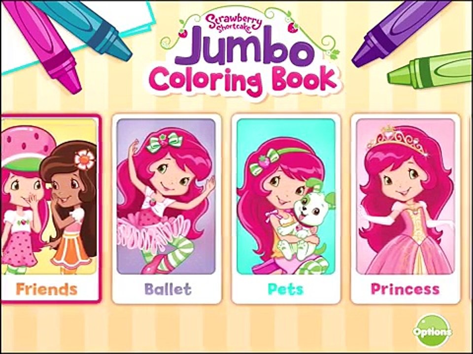 Strawberry Shortcake Jumbo Coloring Book App for Kids
