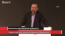 Erdoğan Erzurum’daki AKP toplantısında