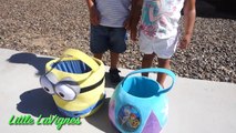 HUGE Easter Egg Hunt Surprise Toys Challenge Thomas the Train Shopkins and FROZEN MINIONS baskets!