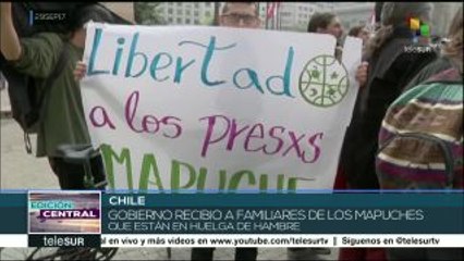 Gob. chileno recibe a familiares de mapuche en huelga de hambre