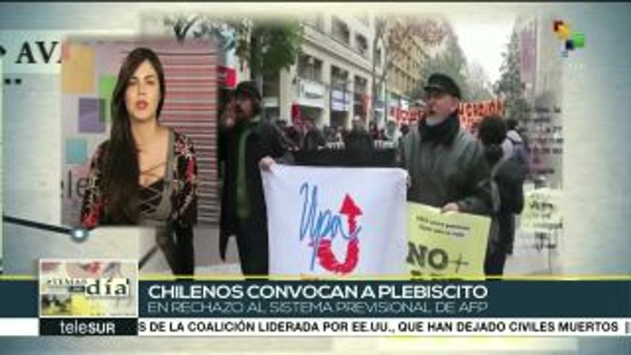 Chilenos realizan plebiscito sobre actual sistema de pensiones