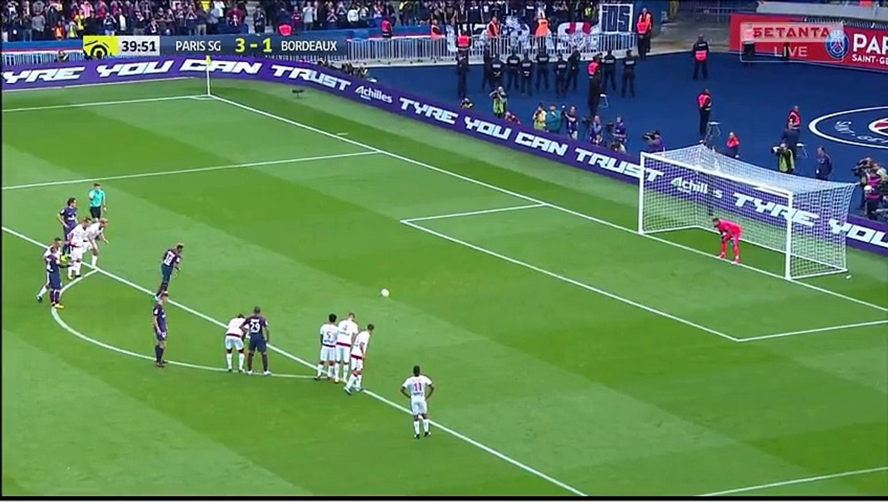 Neymar (Penalty) Goal HD - Paris SG 4-1 Bordeaux 30092017