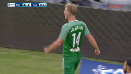 1-0 Oscar Hiljemark Debut Goal - Panathinaikos 1-0 PAS Giannina - 30.09.2017 [HD]