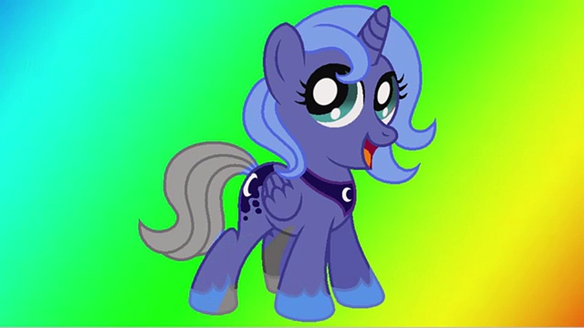 My Little Pony Transforms Princess Luna Baby Teen Alicorn Mlp Coloring Videos For Kids Video Dailymotion