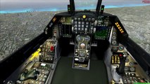 Microsoft Flight Simulator X : Aerosofts F-16 IAF Take-off , landing in LLBG