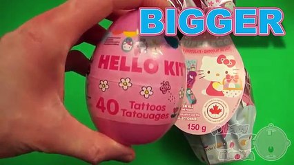Hello Kitty Surprise Eggs Learn Sizes from Smallest to Biggest!