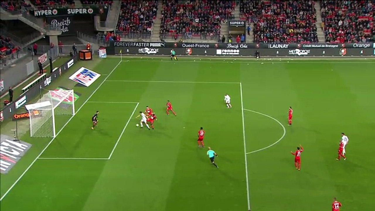 Ivan Santini  Goal HD - Rennes	0-1	Caen 30.09.2017