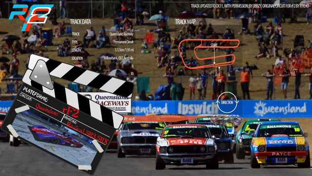 Tour de piste à Queensland en Radical SR3 RSX sur Rfactor 2