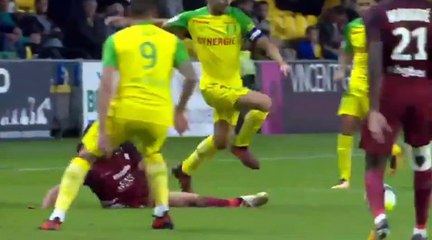 Benoit Assou-Ekotto (Red Card) HD - Nantes 1-0 Metz 30.09.2017