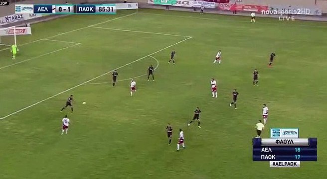 Efthymios Koulouris RED CARD - HD - AEL Larissa	0-1	PAOK 30.09.2017