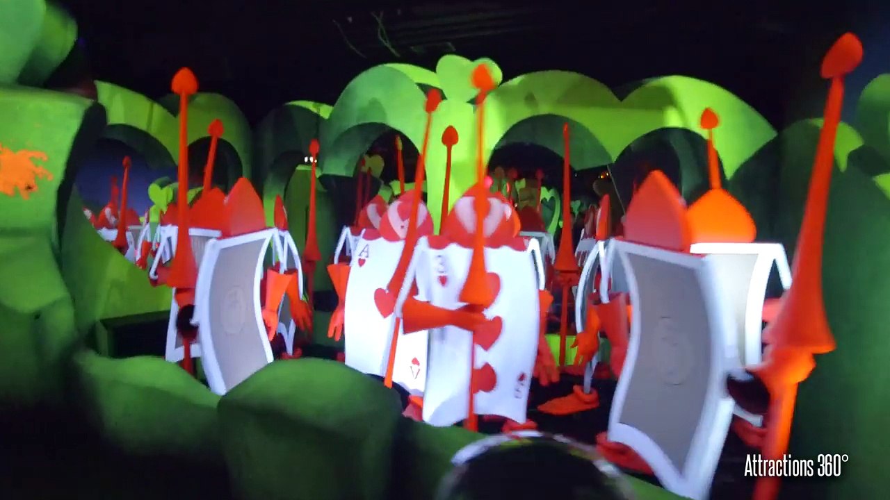 [4K] Alice in Wonderland Ride - Disneyland 2017