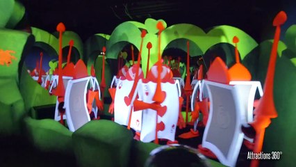 [4K] Alice in Wonderland Ride - Disneyland 2017