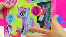 Design A My Little Pony Starlight Glimmer Pop MLP with Blow Color Hair Pen Playset Video Review