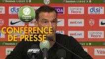 Conférence de presse AS Nancy Lorraine - Châteauroux (4-1) : Vincent HOGNON (ASNL) - Jean-Luc VASSEUR (LBC) - 2017/2018