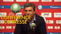 Conférence de presse Stade de Reims - Clermont Foot (1-0) : David GUION (REIMS) - Pascal GASTIEN (CF63) - 2017/2018