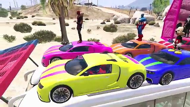 Learn Colors for Children with Color Cars on Bus & Spiderman - Learning Colors Videos for Kids