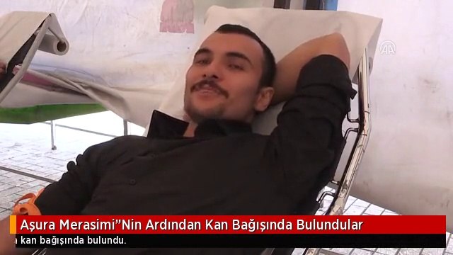 Aşura Merasimi Nin Ardından Kan Bağışında Bulundular