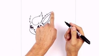 How to Draw Flareon | Pokemon
