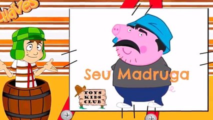 FAMÍLIA PEPPA PIG NA VILA DO CHAVES COMPLETO EM PORTUGUÊS COSTUME EL CHAVO!