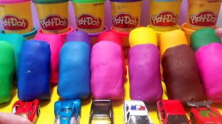 Play Doh cars for kids. Плей до, машинки -модельки в пластилине