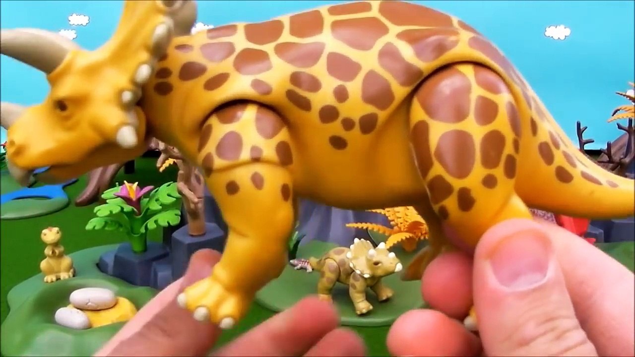 Dinosaur Playmobil Collection Vulcano Eruption Lava Dinosaurs Toy T Rex Spinosaurus Stegosaurus