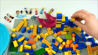 Lego Friends 2 + slide + dolphin + swimming pool + Mia + Olivia + Emma + Andrea +Stephanie