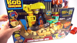 BOB THE BUILDER CONSTRUCTION SITE PLAYSET MASH MOLD PLAY SAND DIECAST VEHICLES TOYS