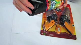 ASMR Binaural Spray Painting Plastic Toy Guns with whisper