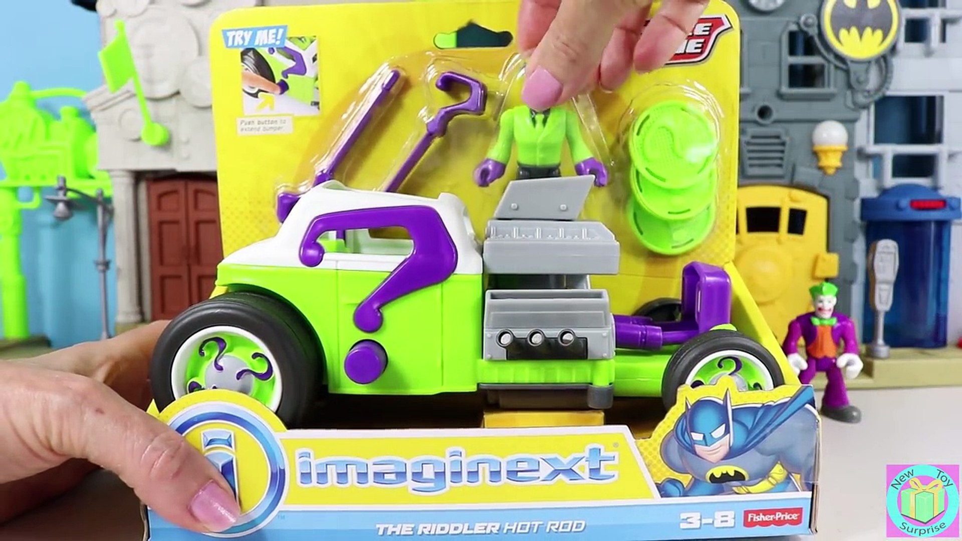 imaginext riddler hot rod