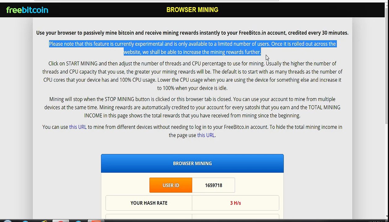 Start mining | Use your browser to passively mine and earn bitcoins | Bitcoin Secret Tips017 Channel