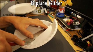 Styrofoam Plate Biplane Glider