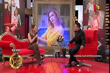 La bellísima Leslie Stewart visitó el set de Porque Hoy es Sábado con Andrés