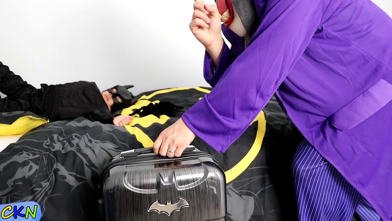 The Joker Steals Batmans Suitcase With A Giant Spider Batman Vs Joker Fight Kids Superheroes IRL