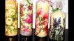 Decoupage tutorial - decorating candles with napkins