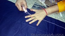 Inverted U Shape Long Kurti Cutting And Stitching | DIY - Tailoring With Usha