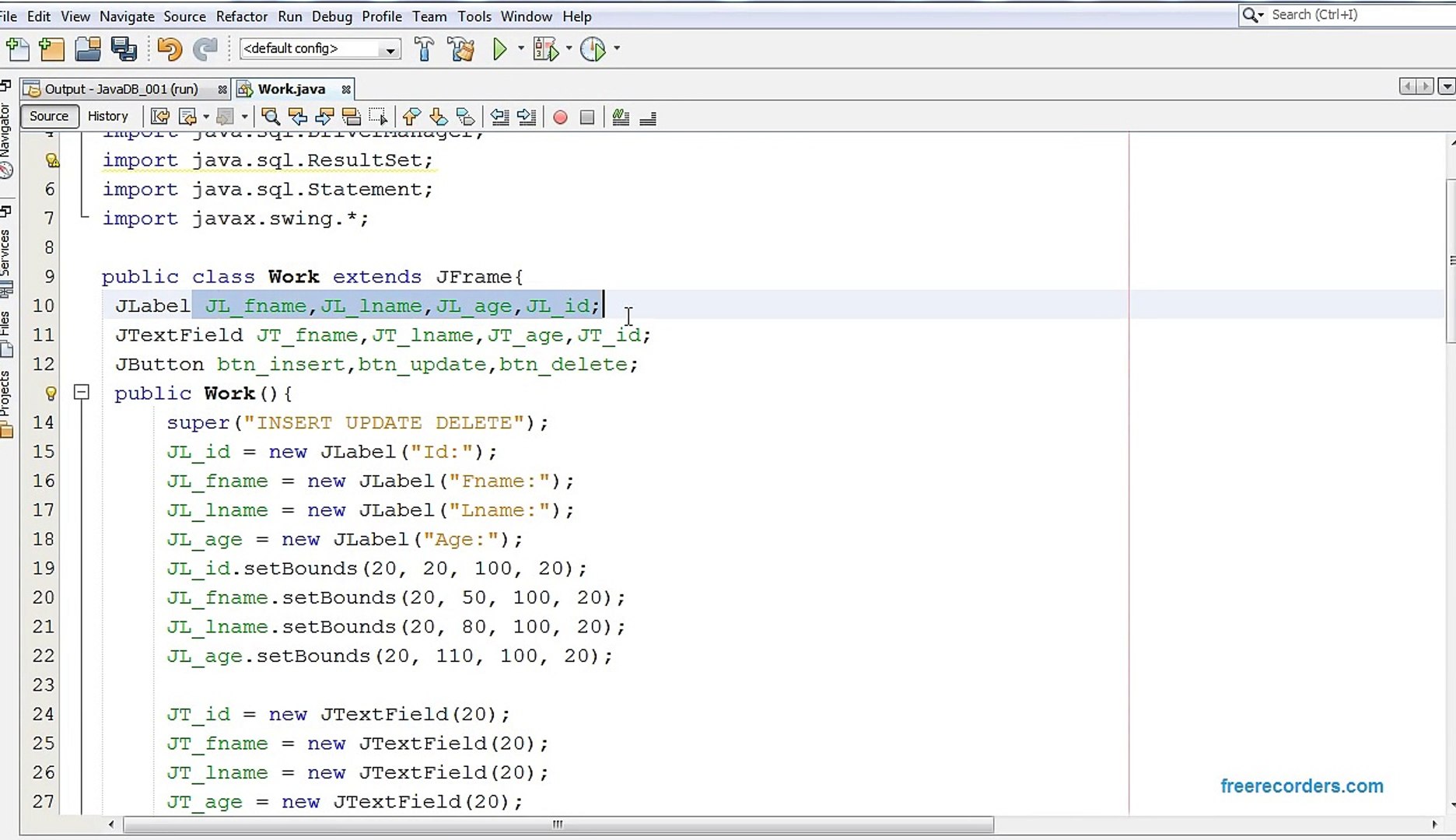 JAVA & MySQL - How To Insert Update Delete Data In MySQL Database Using Java [ with source code 