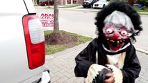 Scary Killer Clown Steals and Hide Fidget Spinner and escape Jail IRL! Kids Pretend play
