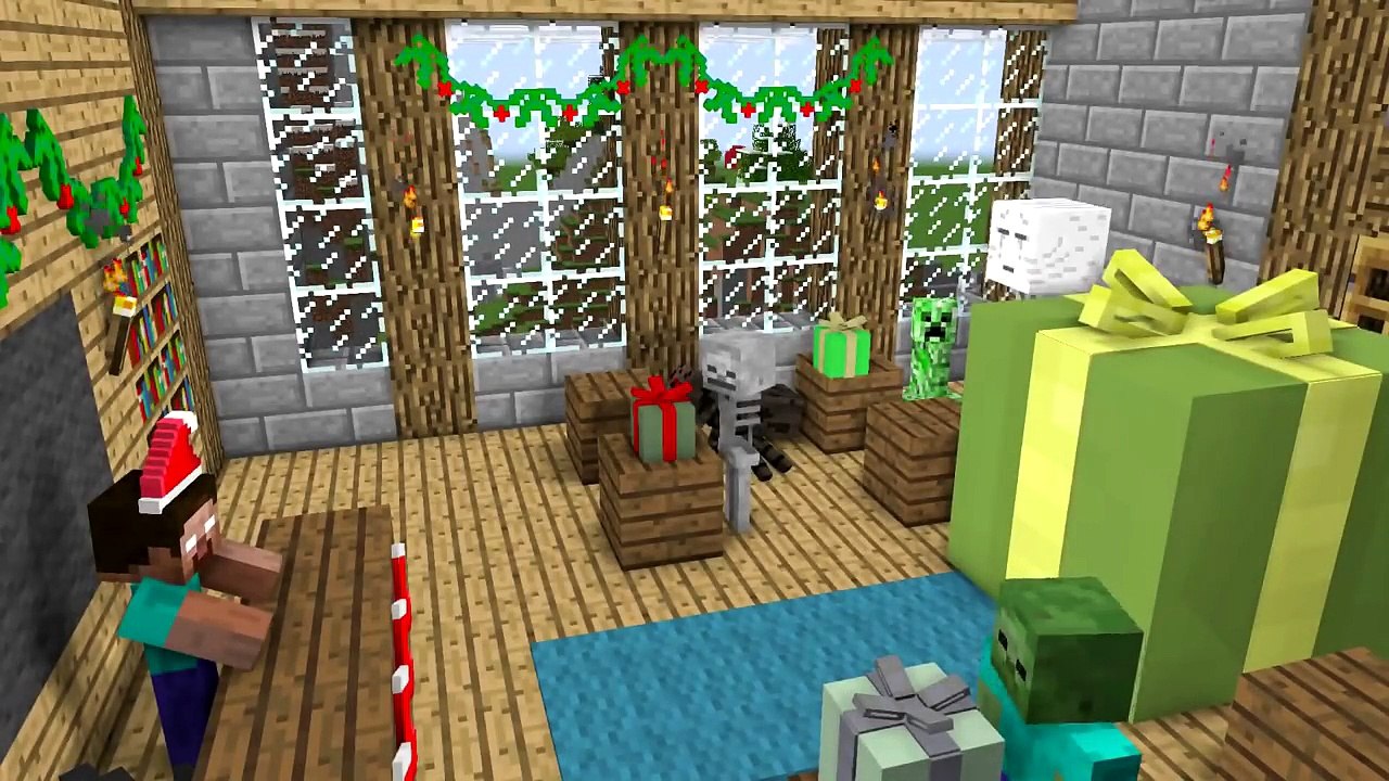 Monster School: Slackline Challenge - Minecraft Animation