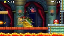 New Super Mario Bros DS - All Bosses with Super Stars