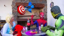 Spiderman Frozen Elsa Coca Cola Volcano Incredible Hulk Super Hero In Real Life IRL